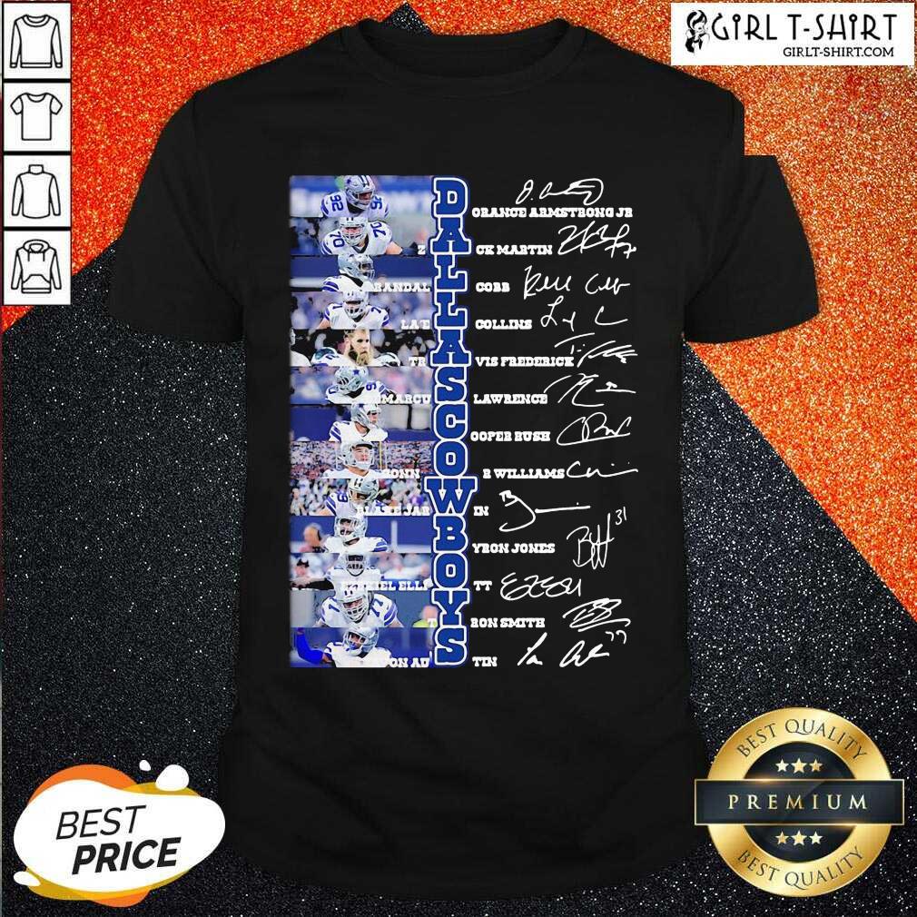 Official Dallas Cowboys Players Signatures Shirt