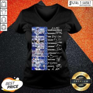 Alternative view of Official Dallas Cowboys Players Signatures Shirt