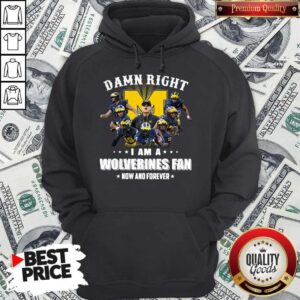 Alternative view of Official Damn Right I Am A Wolverines Fan Now And Forever Shirt