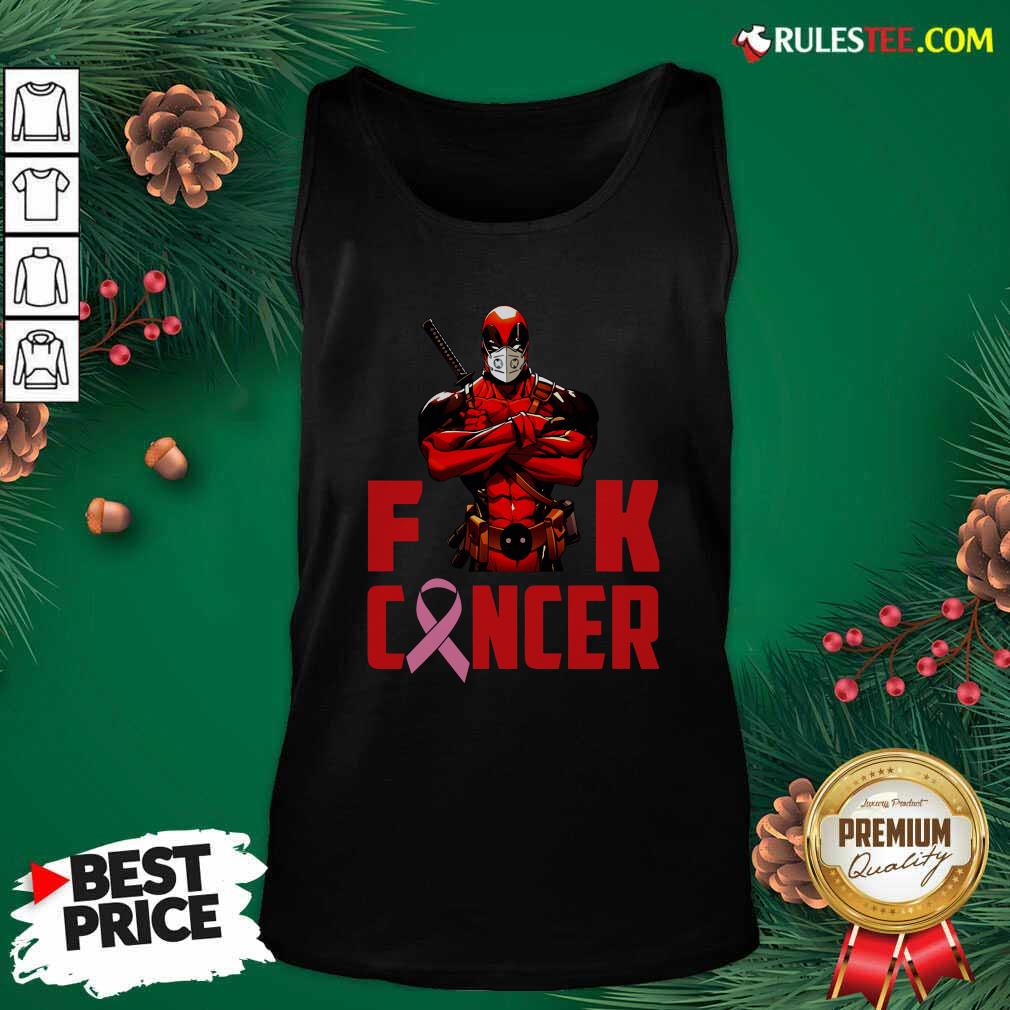 Official Deadpool Fuck Cancer Shirt - Image 4