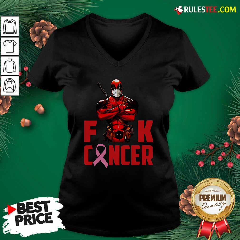 Official Deadpool Fuck Cancer Shirt - Image 3