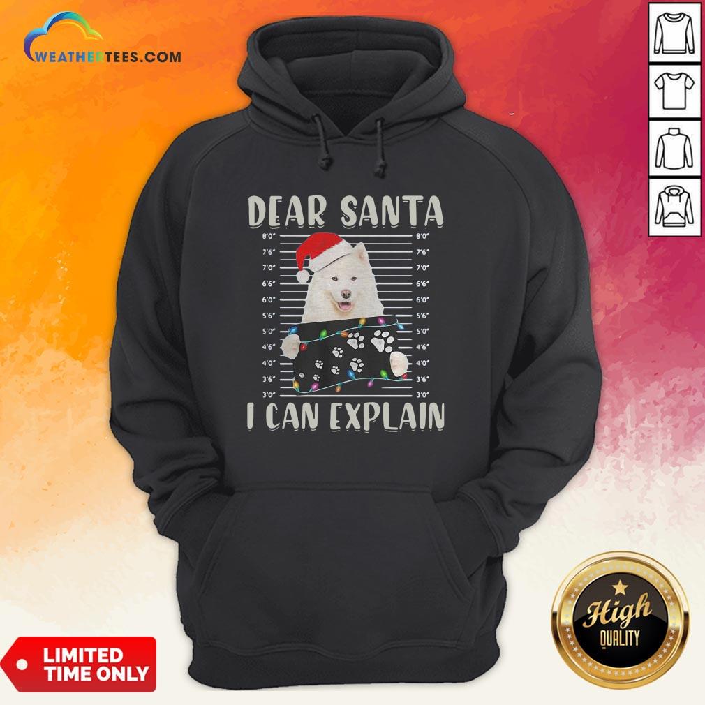 Official Dear Santa I Can Explain Light Christmas Shirt - Image 5