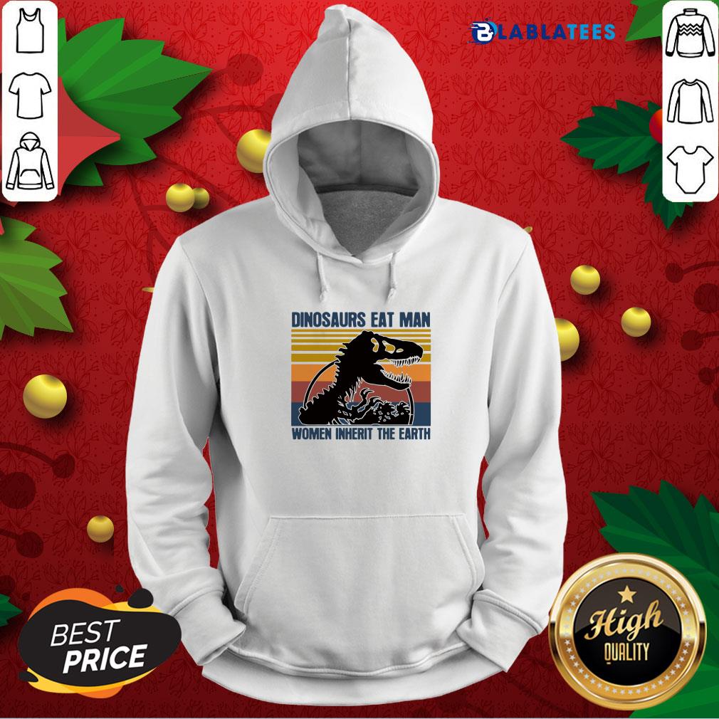 Official Dinosaurs Eat Man Women Inherit The Earth Vintage Shirt - Image 3