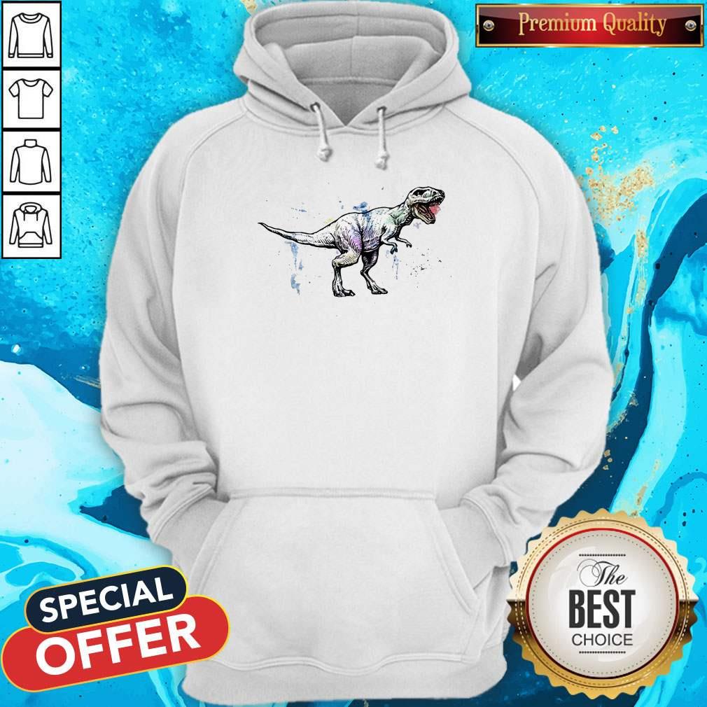 Official Dinosaurs T Rex Watercolor Shirt - Image 2