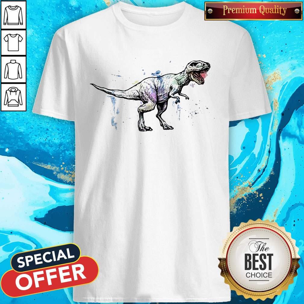Official Dinosaurs T Rex Watercolor Shirt