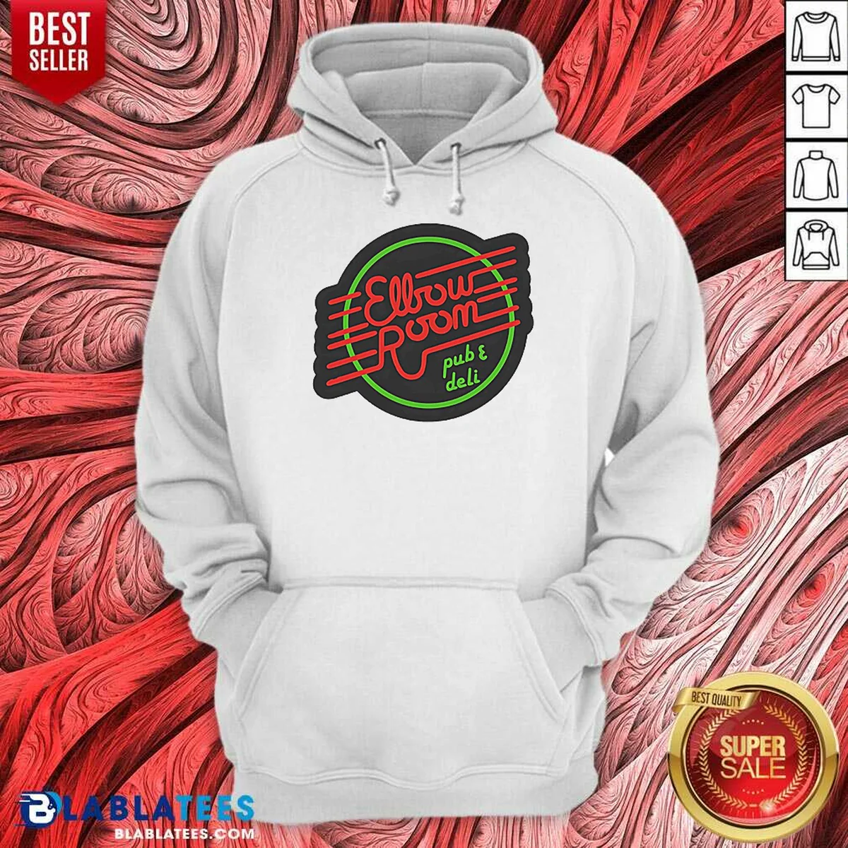 Official Elbow Room Pub And Deli Neon Sign Shirt - Image 3