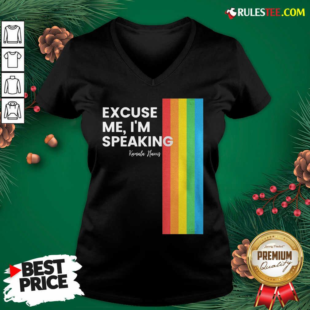 Official Excuse Me I’m Speaking Kamal Harris Lgbt Shirt - Image 3