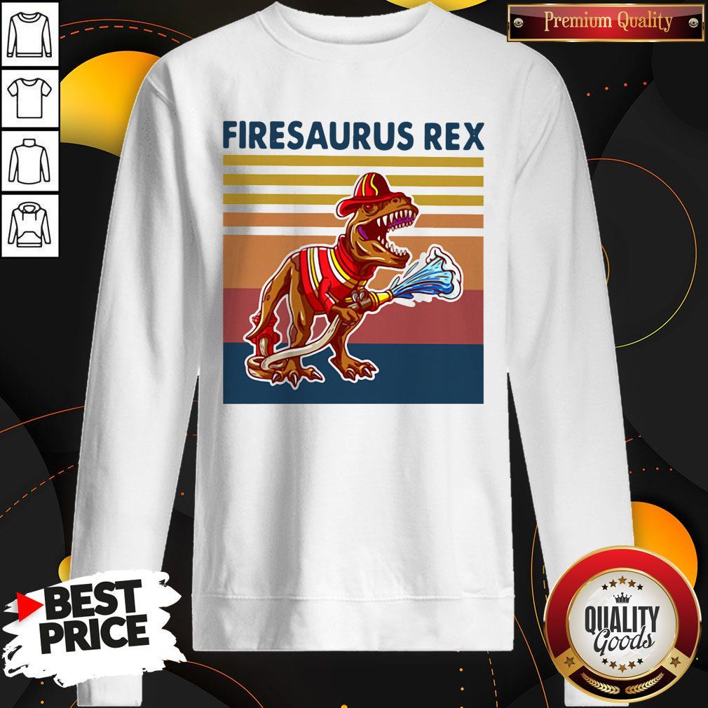 Official Firesausus Rex Vintage Shirt - Image 5