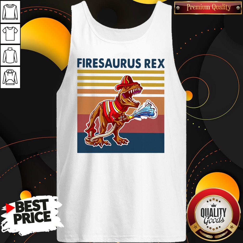 Official Firesausus Rex Vintage Shirt - Image 4