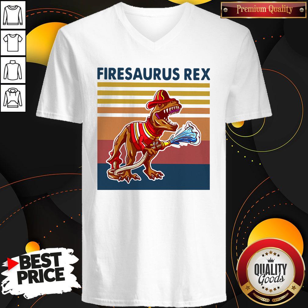 Official Firesausus Rex Vintage Shirt - Image 3