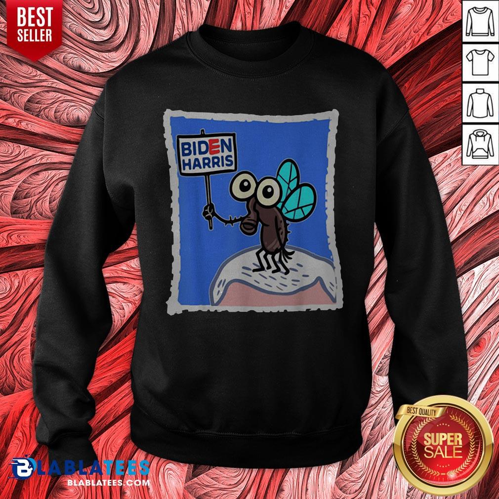 Official Fly On Mike Pence Head Biden Harris Shirt - Image 2