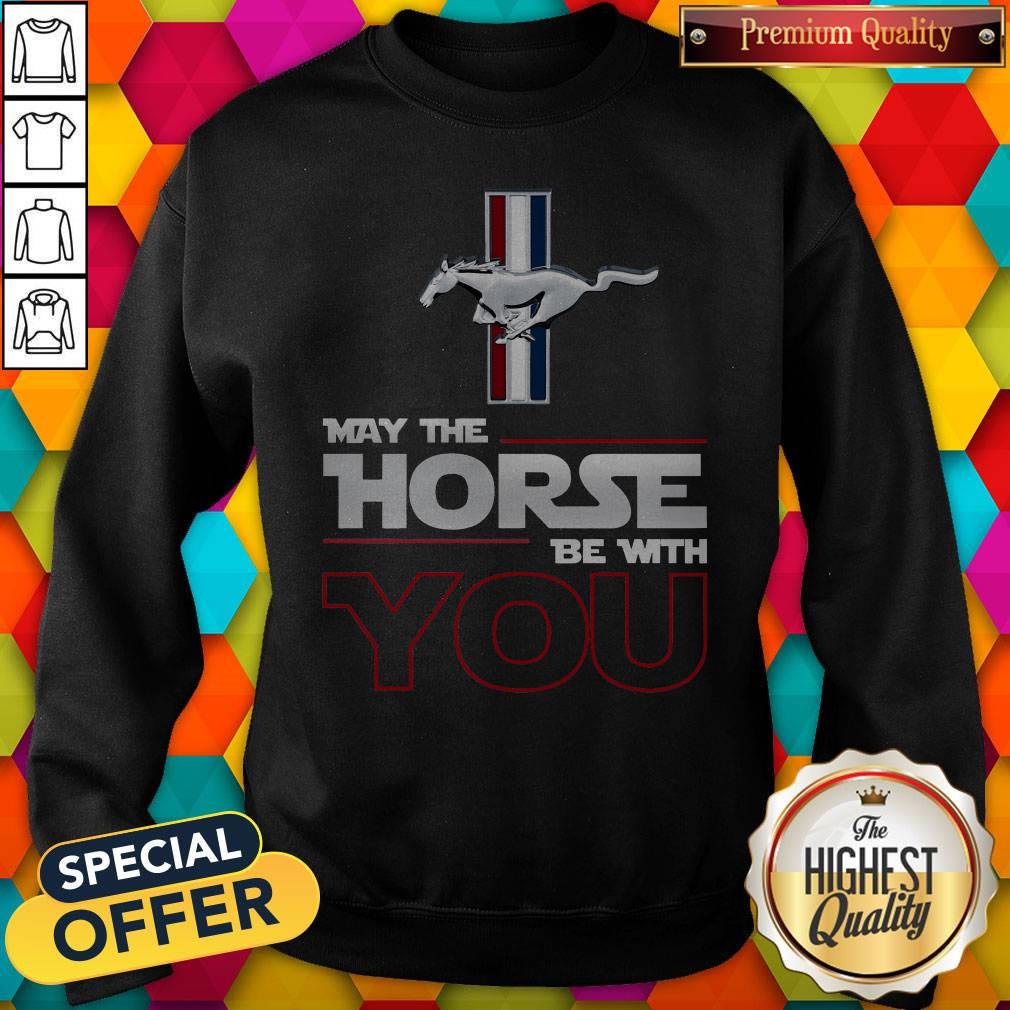 Official Ford Mustang May The Horse Be With You Shirt - Image 4