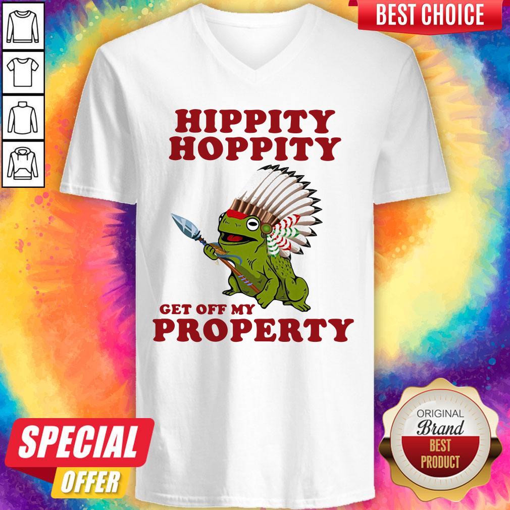 Official Frog Hippity Hoppity Get Off My Property shirt - Image 2
