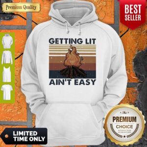 Alternative view of Official Getting Lit Ain’t Easy Vintage Shirt