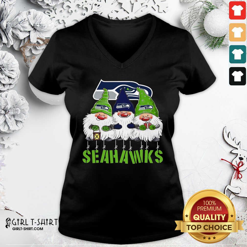 Official Gnomies Seattle Seahawks Christmas Shirt - Image 2