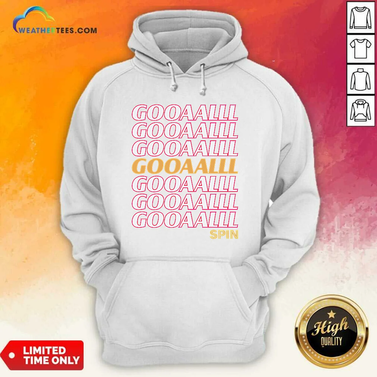 Official Gooalll Spin Soccer Fan Goal Shirt - Image 4