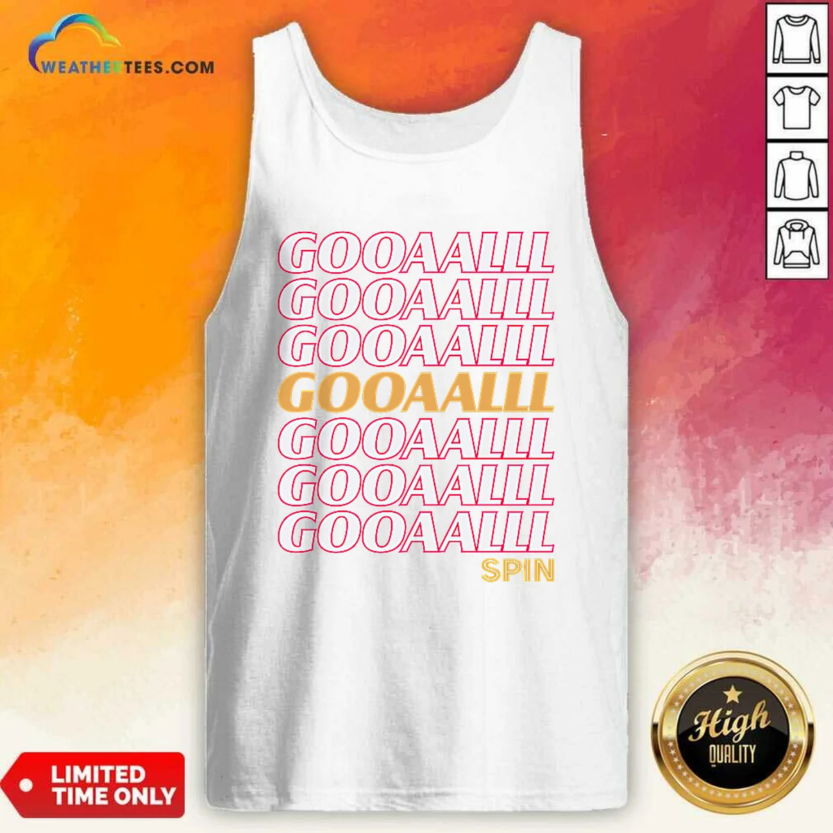 Official Gooalll Spin Soccer Fan Goal Shirt - Image 3