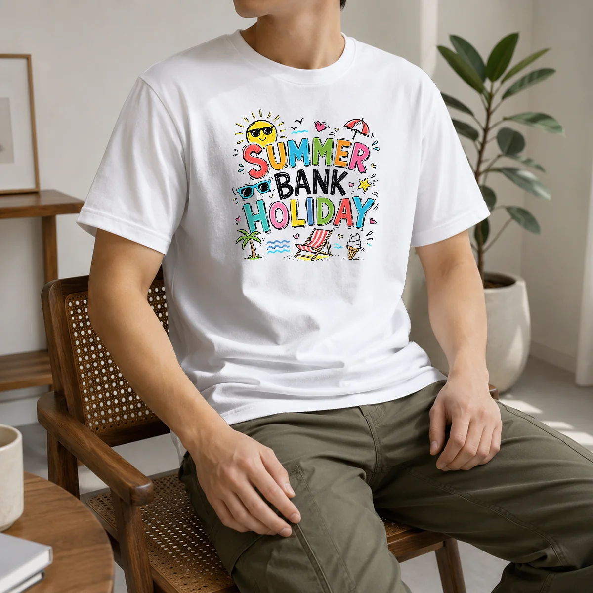 Official Good Doodle Summer Bank Holiday Beach Fun ICE Cream Shirt