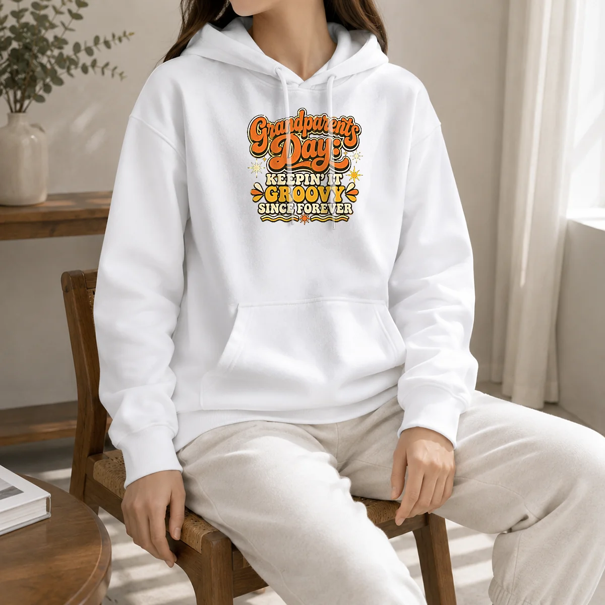 Official Grandparents Day Keepin It Groovy Tee Groovy Retro Shirt - Image 5