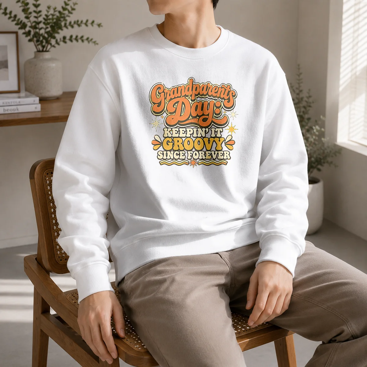 Official Grandparents Day Keepin It Groovy Tee Groovy Retro Shirt - Image 7