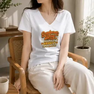 Alternative view of Official Grandparents Day Keepin It Groovy Tee Groovy Retro Shirt