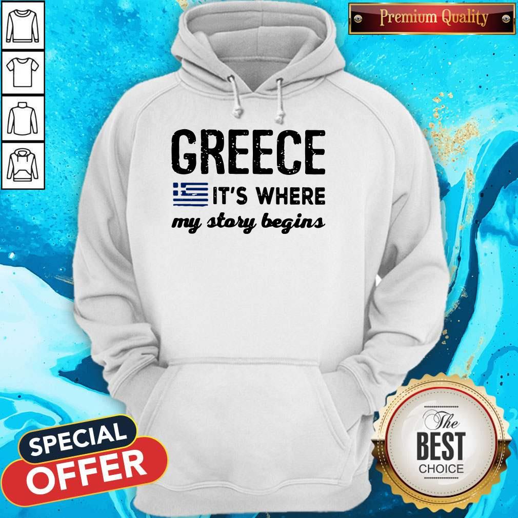 Official Greece It's Where My Story Begins Shirt - Image 2