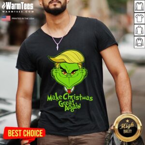 Alternative view of Official Grinch Trump Make Christmas Great Again Shirt