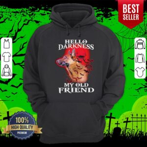 Alternative view of Official Guard Dog Hello Darkness Skull My Ald Friends Shirt