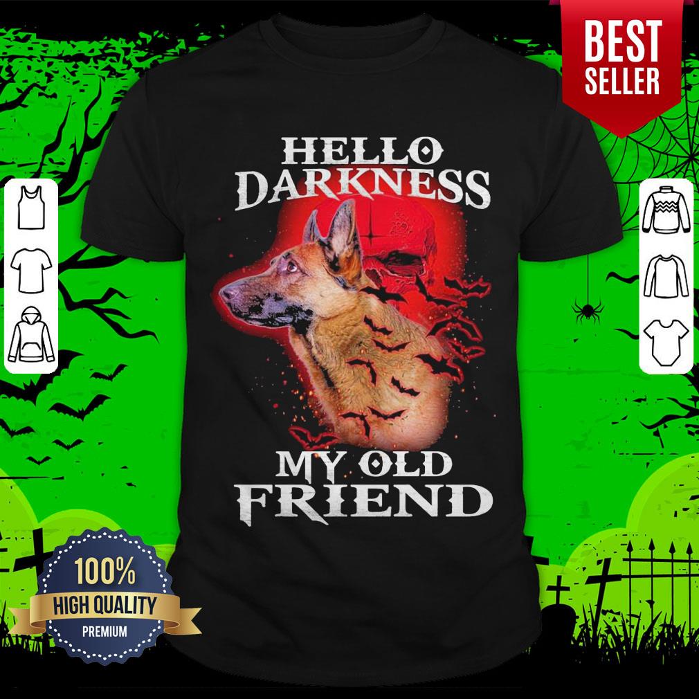 Official Guard Dog Hello Darkness Skull My Ald Friends Shirt