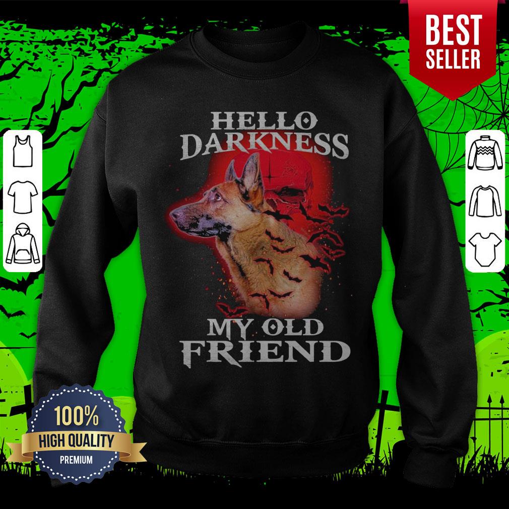 Official Guard Dog Hello Darkness Skull My Ald Friends Shirt - Image 3