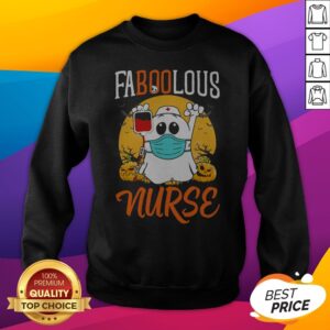 Alternative view of Official Halloween Ghost Mask Faboolous Nurse Shirt