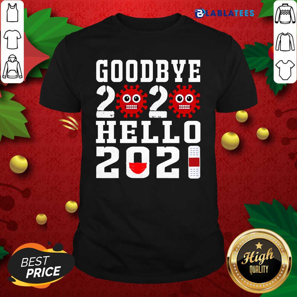 Official Hello 2021 Goodbye 2020 Happy New Year 2021 Wear Mask Corona Virus Shirt