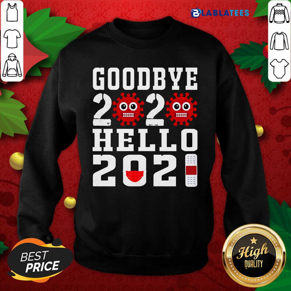 Official Hello 2021 Goodbye 2020 Happy New Year 2021 Wear Mask Corona Virus Shirt - Image 5
