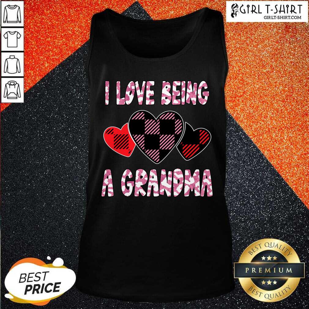 Official I Love Being Grandma Heart Valentines Day 2021 Shirt - Image 3