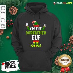 Alternative view of Official Im The Godfather Elf Quarantine Matching Christmas Shirt