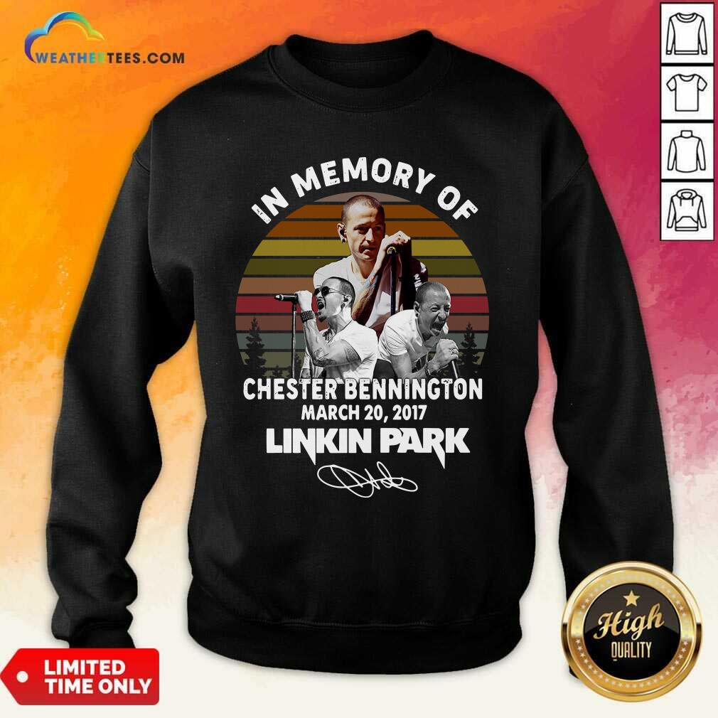 Official In Memory Of Chester Bennington July 20 2017 Linkin Park Signature Vintage Shirt - Image 4