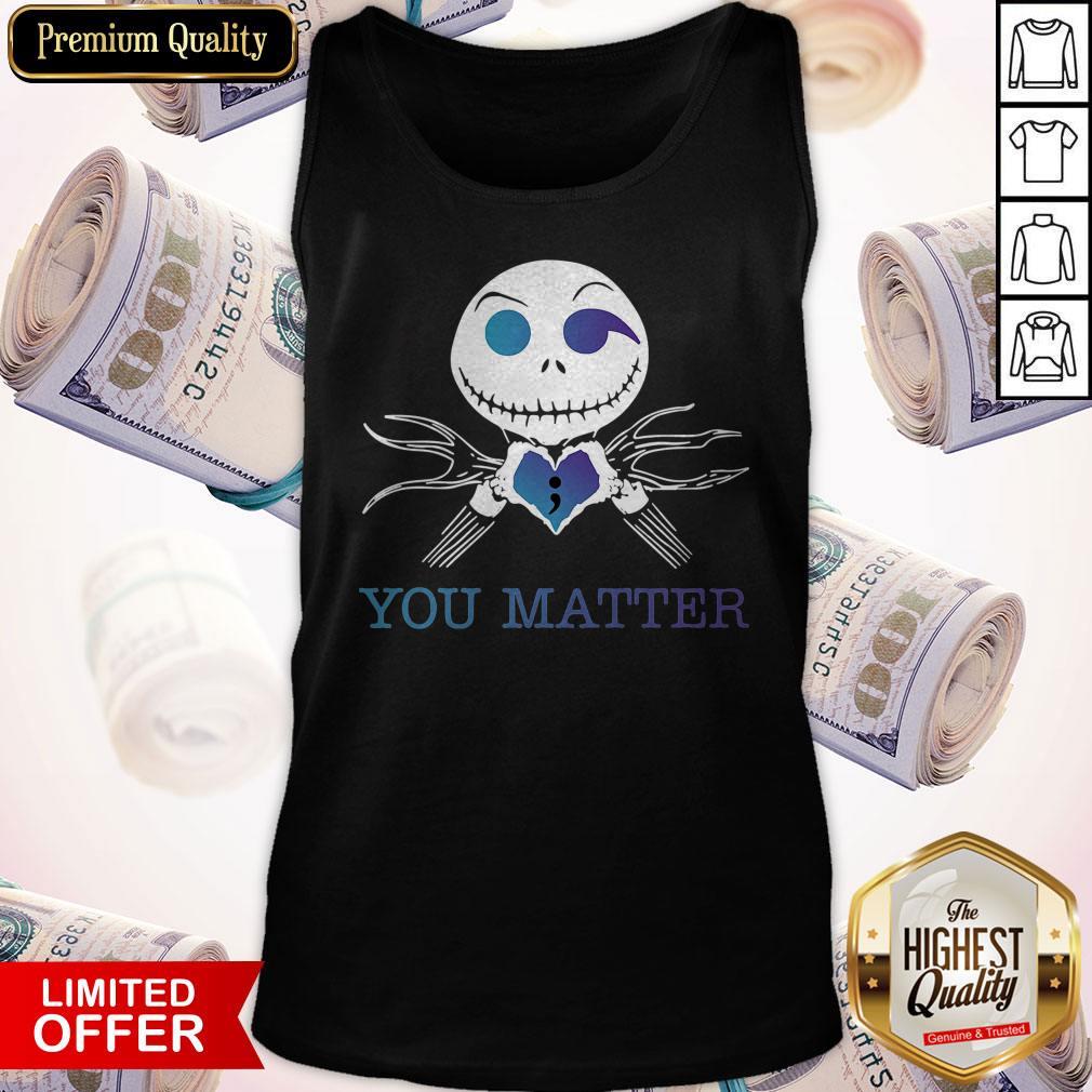 Official Jack Skellington You Matter Shirt - Image 3