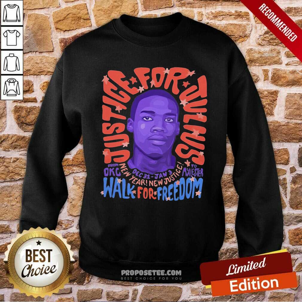 Official Justice For Julius Walk For Freedom Shirt - Image 5