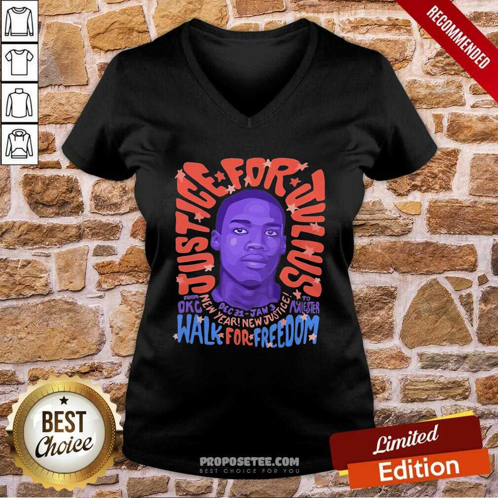 Official Justice For Julius Walk For Freedom Shirt - Image 3