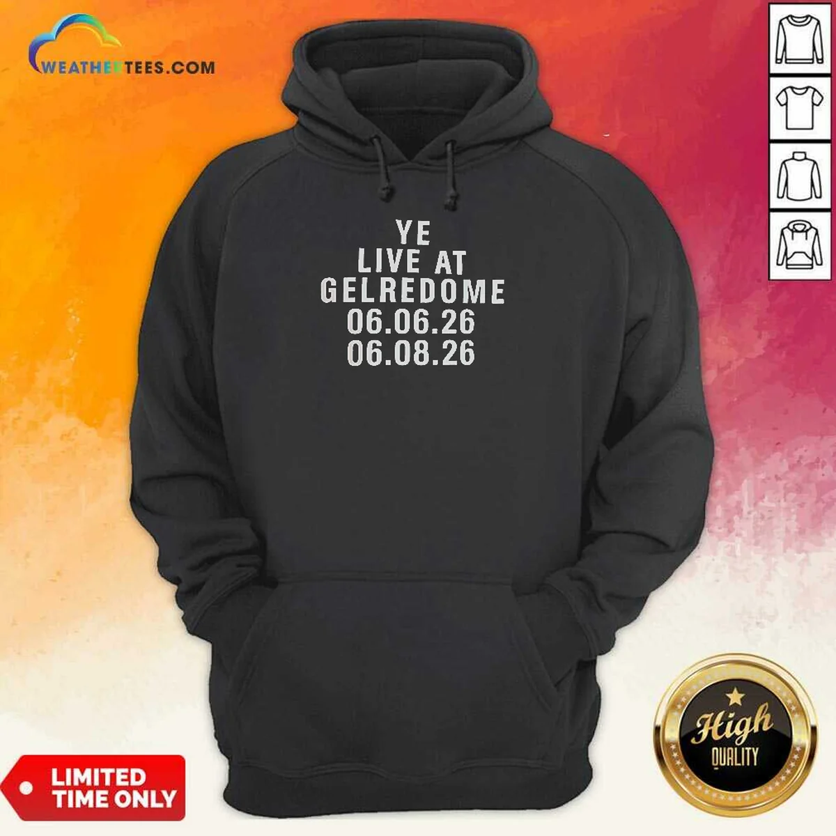 Official Kanye West Ye Live At Gelredome 06 06 26 06 08 26 Shirt - Image 3