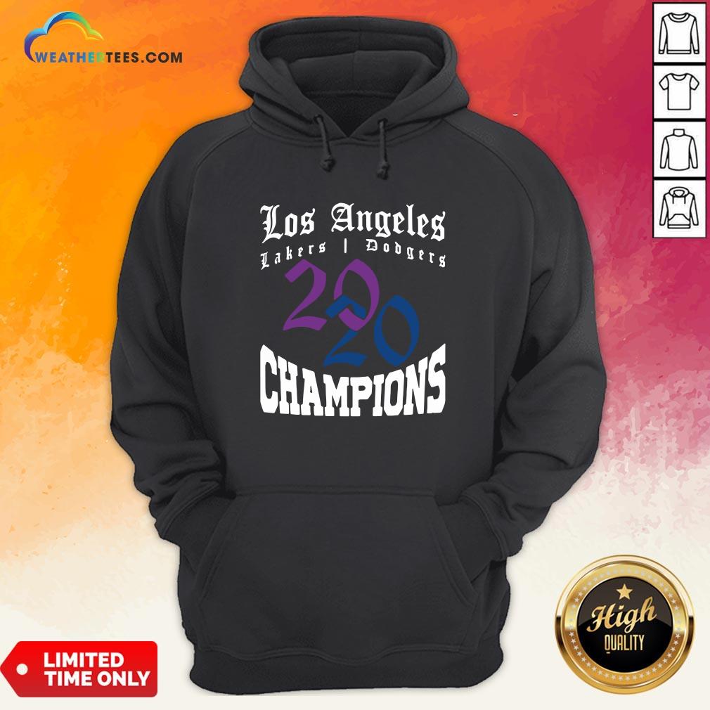 Official La Dodgers Lakers 2020 Champions World Series Baseball Finals Basketball Championship Shirt - Image 5