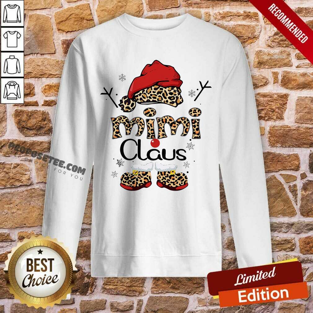 Official Leopard Mimi Claus Ugly Christmas Shirt - Image 5