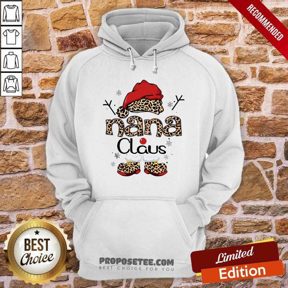 Official Leopard Nana Claus Ugly Christmas Shirt - Image 2