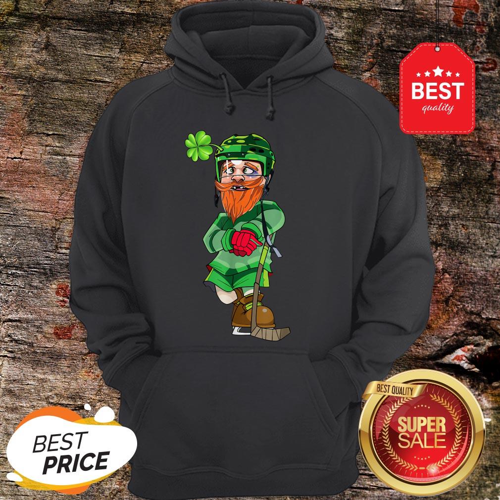 Official Leprechaun Ice Hockey St Patricks Day T-Shirt - Image 2