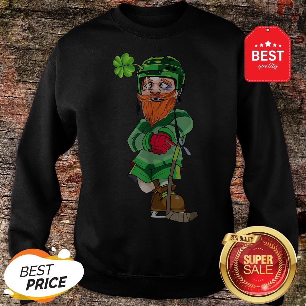 Official Leprechaun Ice Hockey St Patricks Day T-Shirt - Image 5