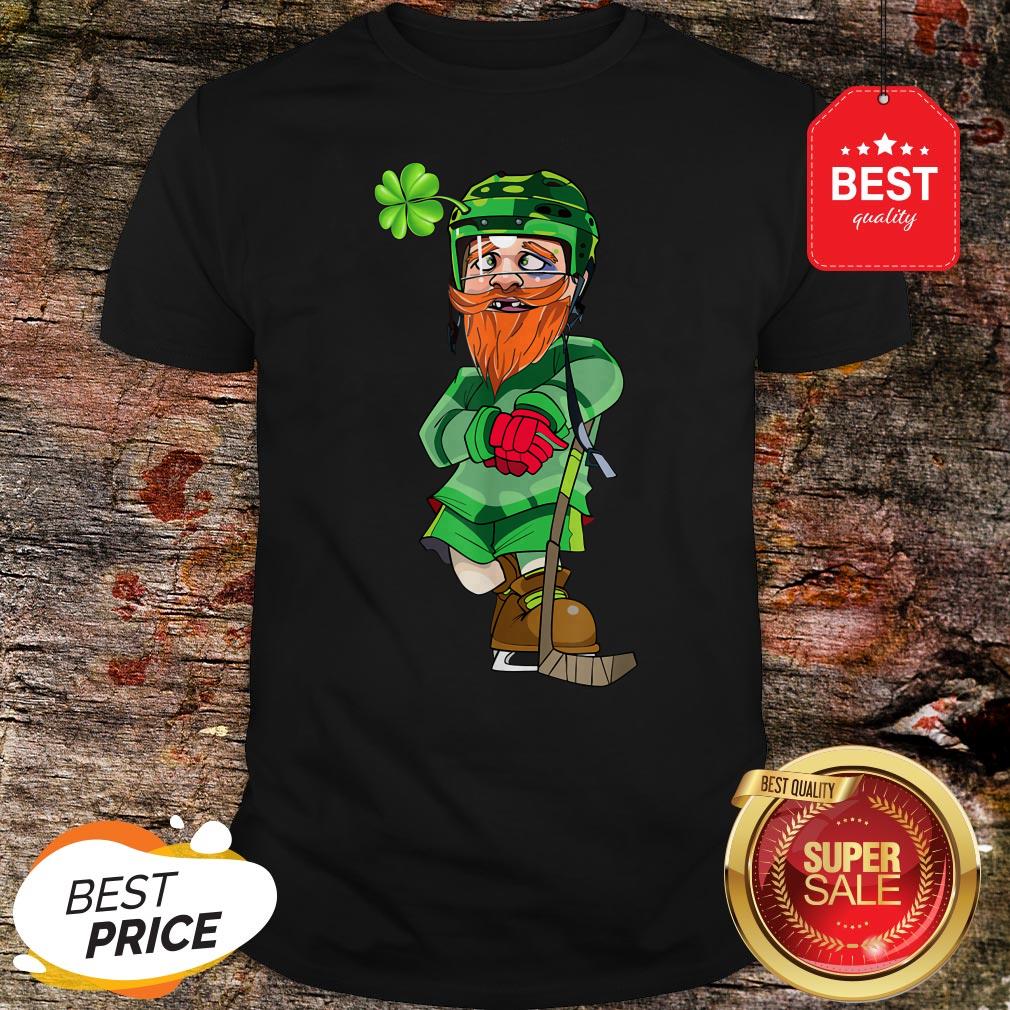 Official Leprechaun Ice Hockey St Patricks Day T-Shirt