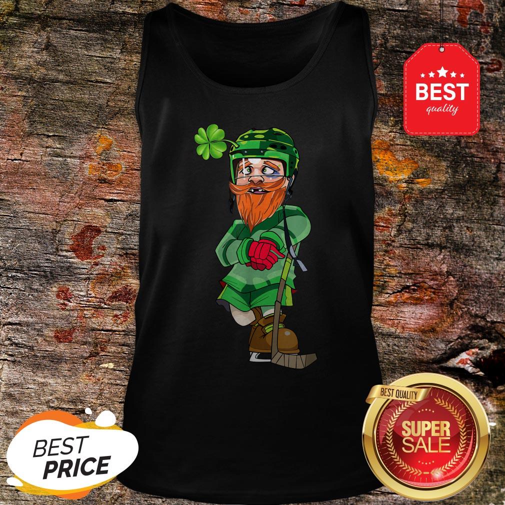 Official Leprechaun Ice Hockey St Patricks Day T-Shirt - Image 4
