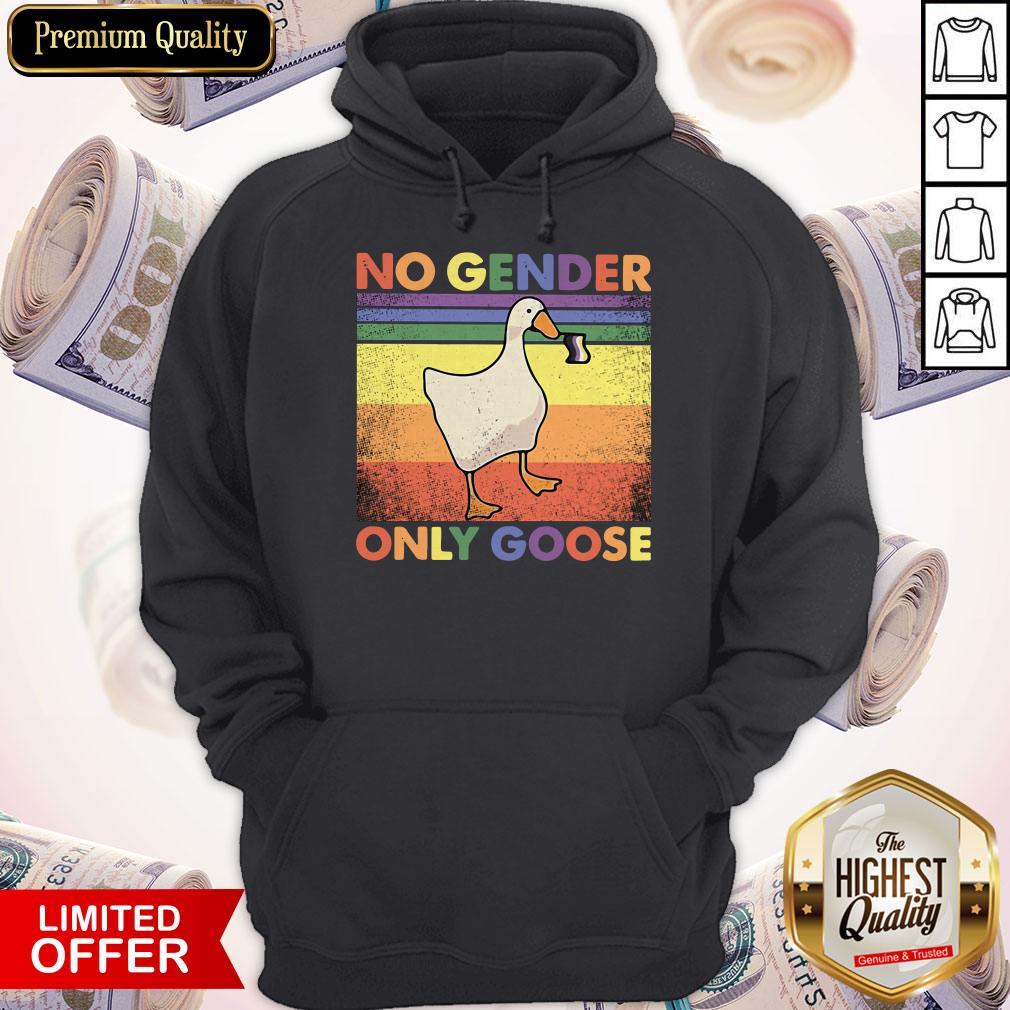 Official LGBT Duck No Gender Only Goose Vintage Shirt - Image 2