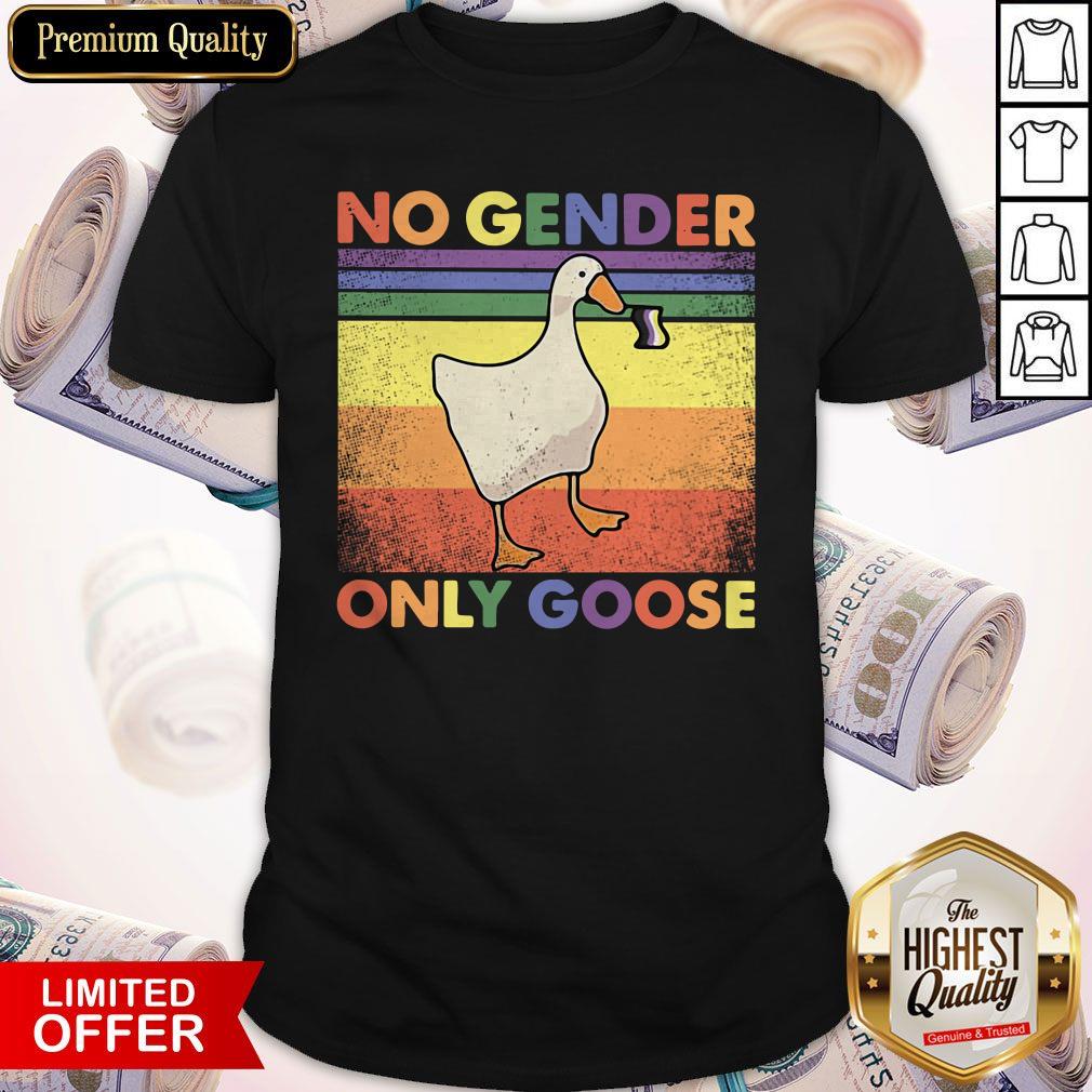Official LGBT Duck No Gender Only Goose Vintage Shirt