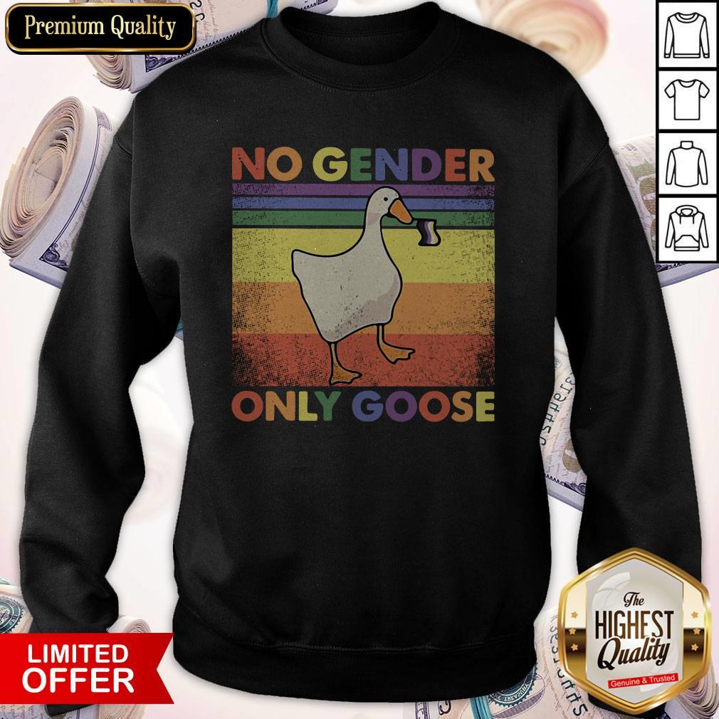 Official LGBT Duck No Gender Only Goose Vintage Shirt - Image 5